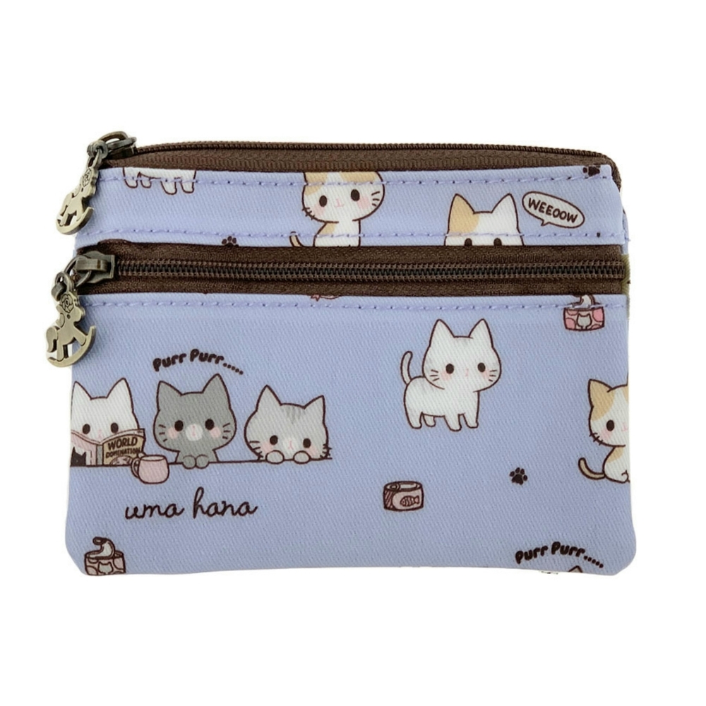 Waterproof Cat Coin Purse Keychain Pouch Holder